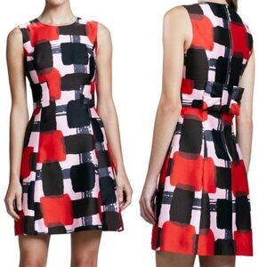 kate spade Red and Black Patterned Dress
